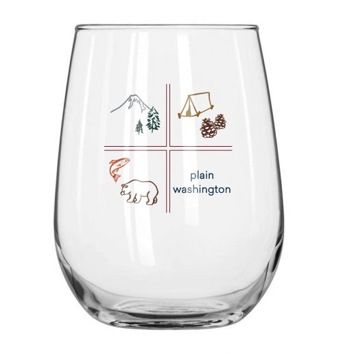 Custom SQUARE 17 Oz. Stemless Wine Glass