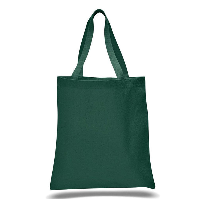 12 Oz. Colored Canvas Simple Tote Bag Printed with a Customizable VINES COLLECTION Design - Mercantile 12