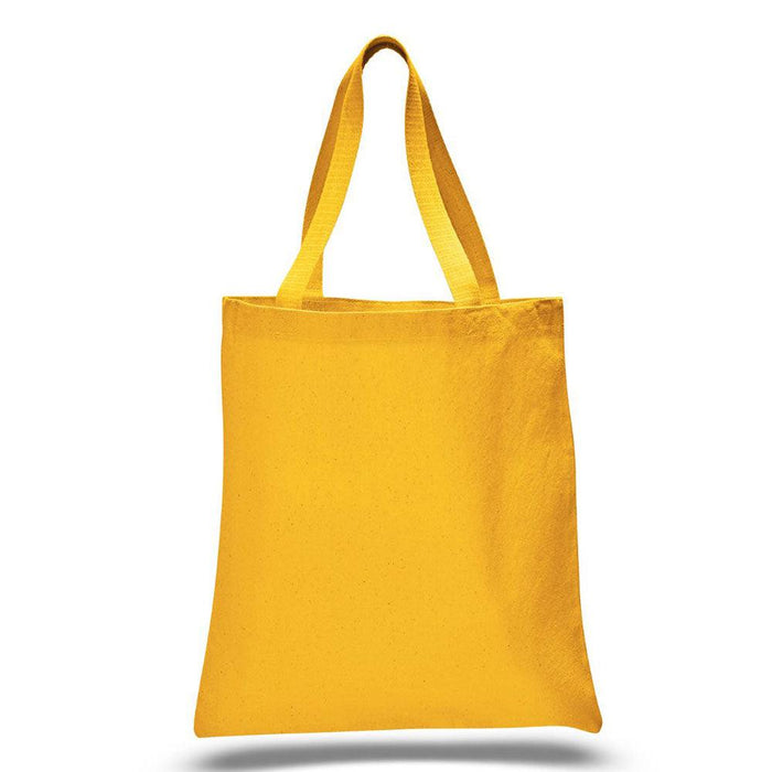 12 Oz. Colored Canvas Simple Tote Bag Printed with a Customizable SQUARES COLLECTION Design - Mercantile 12