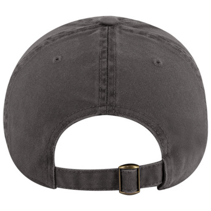 Custom HAPPY PLACE Otto Cap Garment Washed Cotton Dad Cap