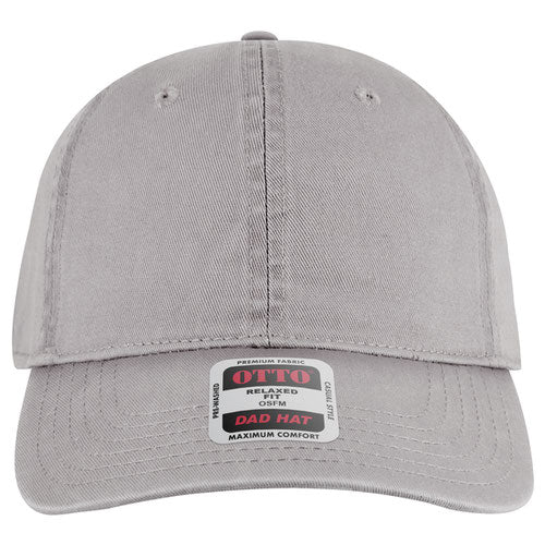 Gray cap with a brand label on a white background