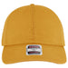 Mustard Yellow cap with a visible brand label on a white background