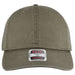 Olive Green cap with a visible brand label on a white background