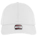 White cap with a visible brand label on a white background