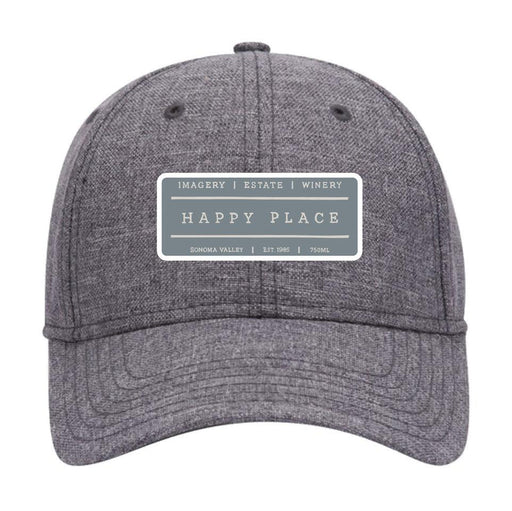 Charcoal Linen 6 Panel Low Profile Firm Front Panel in a Customizable Happy Place Design - Mercantile 12