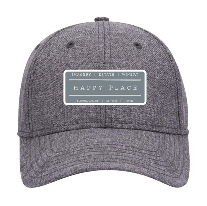 Charcoal Linen 6 Panel Low Profile Firm Front Panel in a Customizable Happy Place Design - Mercantile 12