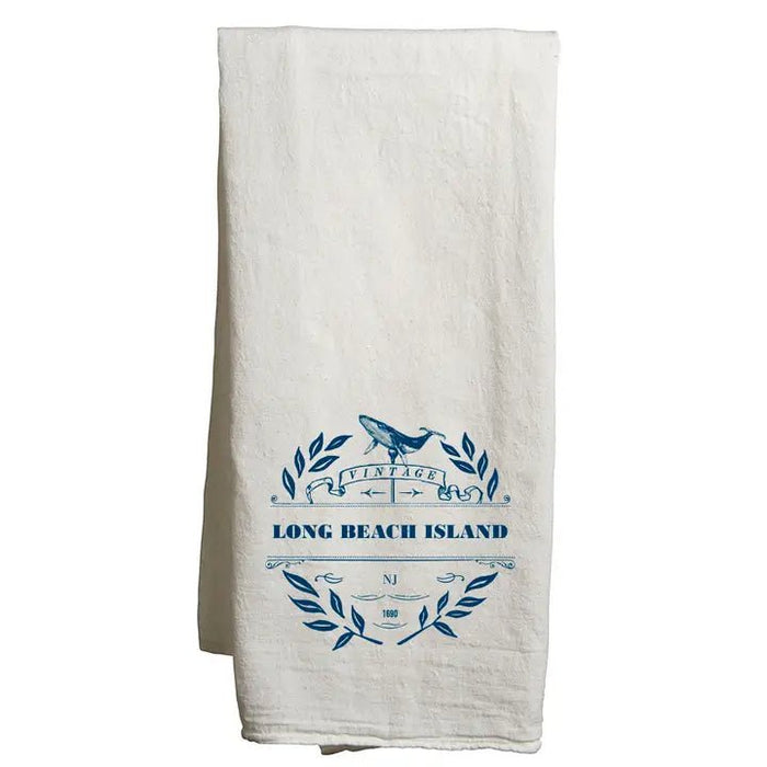 Custom VINTAGE Flour Sack Tea Towel - White