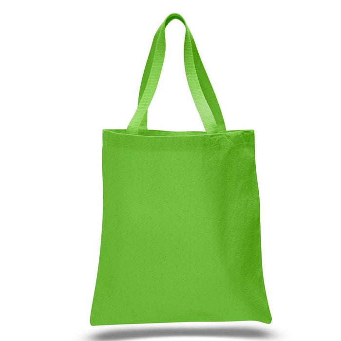 12 Oz. Colored Canvas Simple Tote Bag Printed with a Customizable SQUARES COLLECTION Design - Mercantile 12