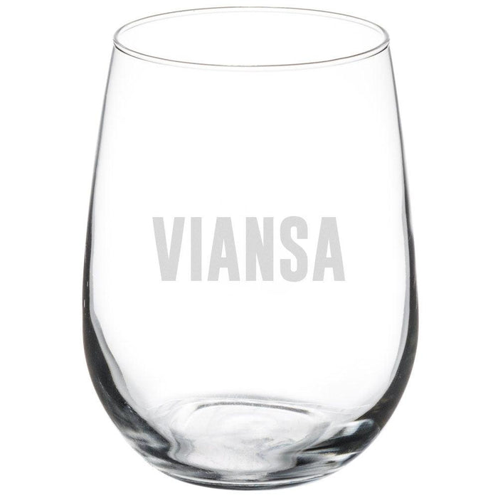 17 Oz. Stemless Wine Glass Customized with your Brand or Logo - Mercantile 12