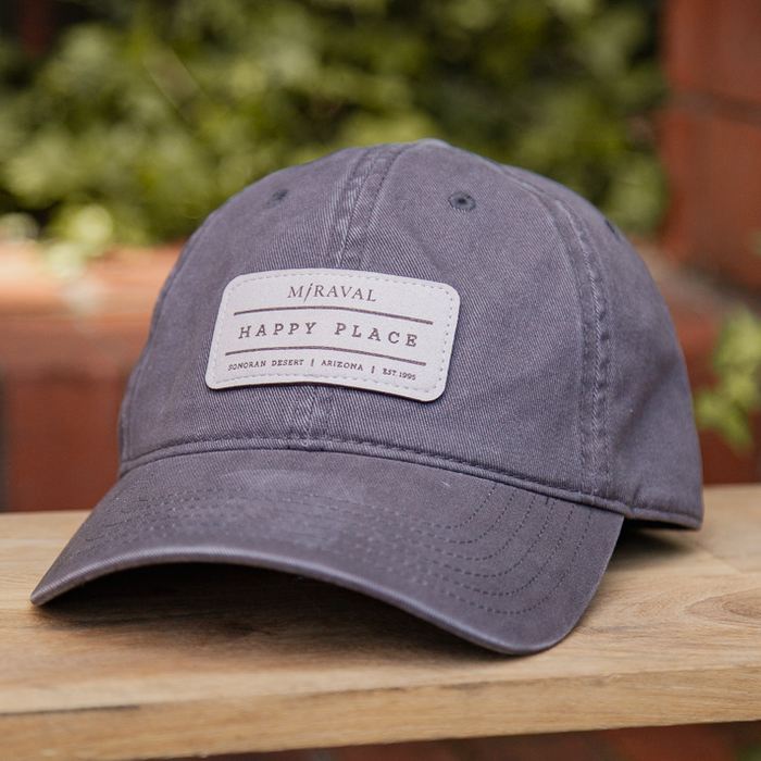 Custom HAPPY PLACE Otto Cap Garment-Washed Cotton Twill Dad Hat