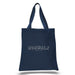 12 Oz. Colored Canvas Simple Tote Bag Printed with a Customizable BLOCK SPORT COLLECTION Design - Mercantile 12