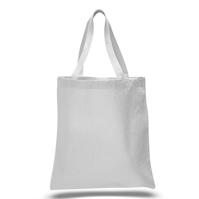 12 Oz. Colored Canvas Simple Tote Bag Printed with a Customizable HAPPY PLACE COLLECTION Design - Mercantile 12