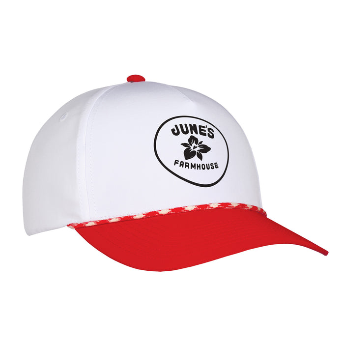Custom BRAND / LOGO Quake City 5 Panel Deluxe Two-Tone Poly Cap