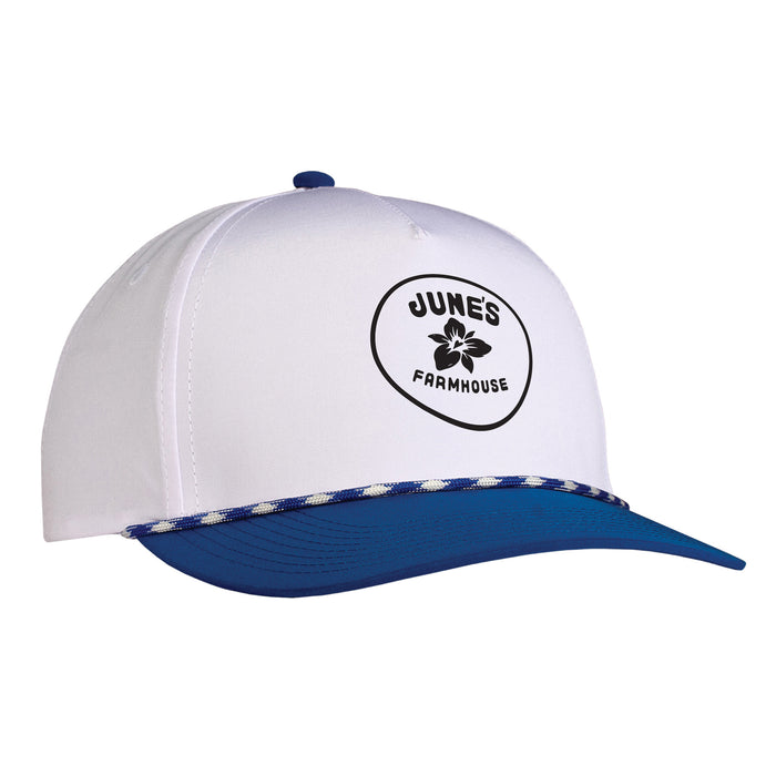 Custom BRAND / LOGO Quake City 5 Panel Deluxe Two-Tone Poly Cap