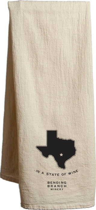 Custom STATE Flour Sack Tea Towels - Natural