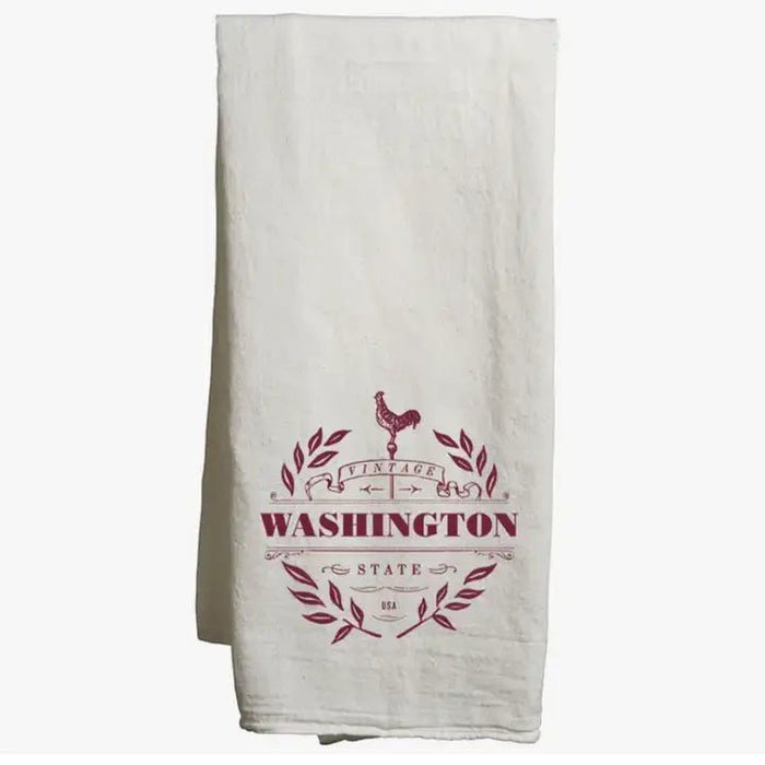 Custom VINTAGE Flour Sack Tea Towel - White