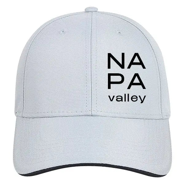 Custom STACK Quake City Unisex Micro Check Performance Contrast Sandwich Cap Printed with a Customizable STACK COLLECTION Design