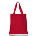 12 Oz. Colored Canvas Simple Tote Bag Printed with a Customizable SQUARES COLLECTION Design - Mercantile 12