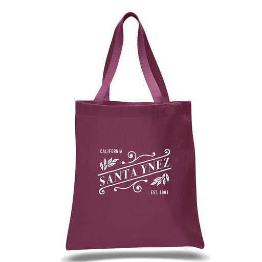 12 Oz. Colored Canvas Simple Tote Bag Printed with a Customizable SLANT COLLECTION Design - Mercantile 12