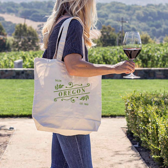 Custom SLANT 10 Oz Canvas Market Tote