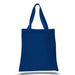 12 Oz. Colored Canvas Simple Tote Bag Printed with a Customizable BLOCK SPORT COLLECTION Design - Mercantile 12