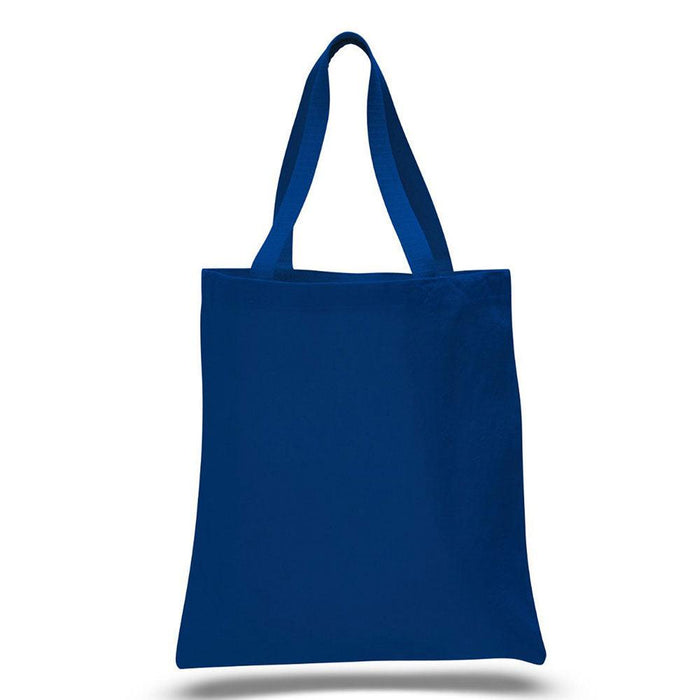 12 Oz. Colored Canvas Simple Tote Bag Printed with a Customizable SQUARES COLLECTION Design - Mercantile 12