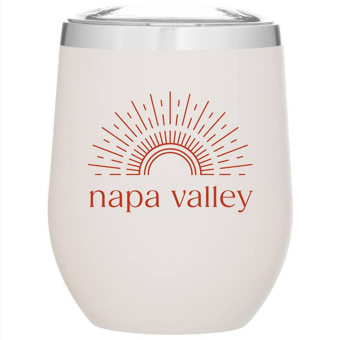 Custom SUNSHINE 12 Oz. Insulated Stemless Wine Cup