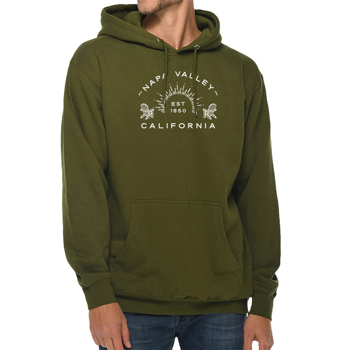 Custom ADIRONDACK  Lane Seven Unisex 8.25 Oz. Premium Pullover Poly Cotton Hoodie