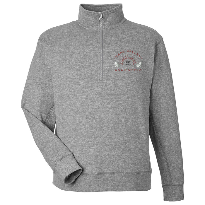 Custom BRAND / LOGO J. America Men's 7.4 Oz. electric fleece Zip
