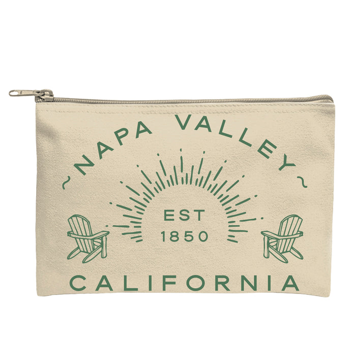 Custom ADIRONDACK 14 oz. Recycled Canvas Zippered Pouch