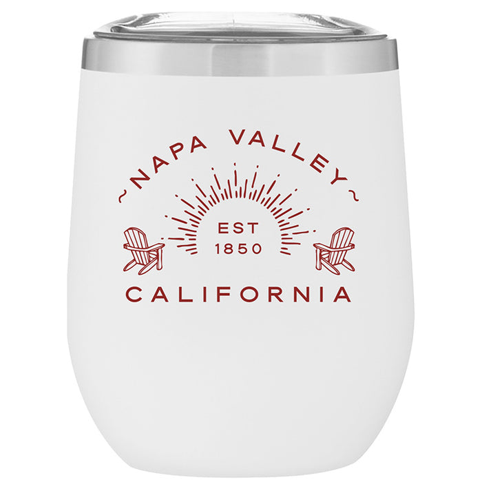 Custom ADIRONDACK 12 Oz. Insulated Stemless Wine Cup