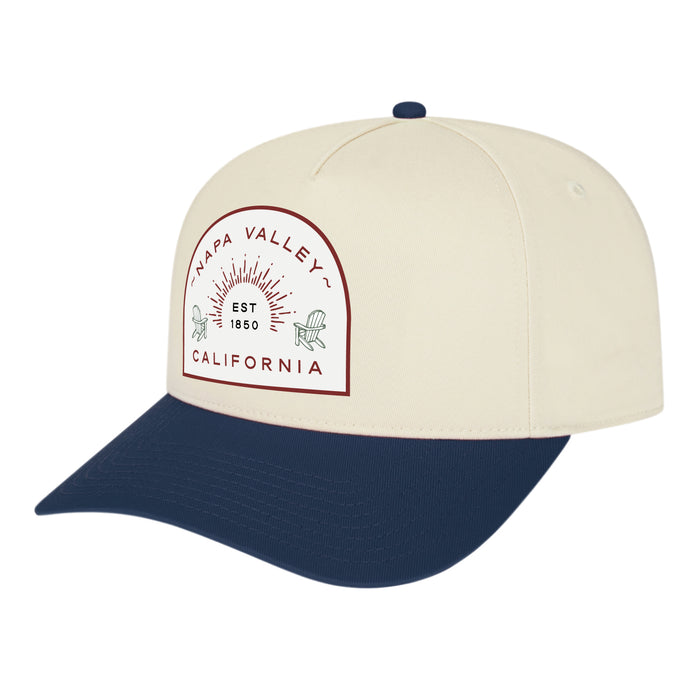 Custom ADIRONDACK Cap America Poly/cotton 5 Panel Mid Profile Structured Hometown Cap