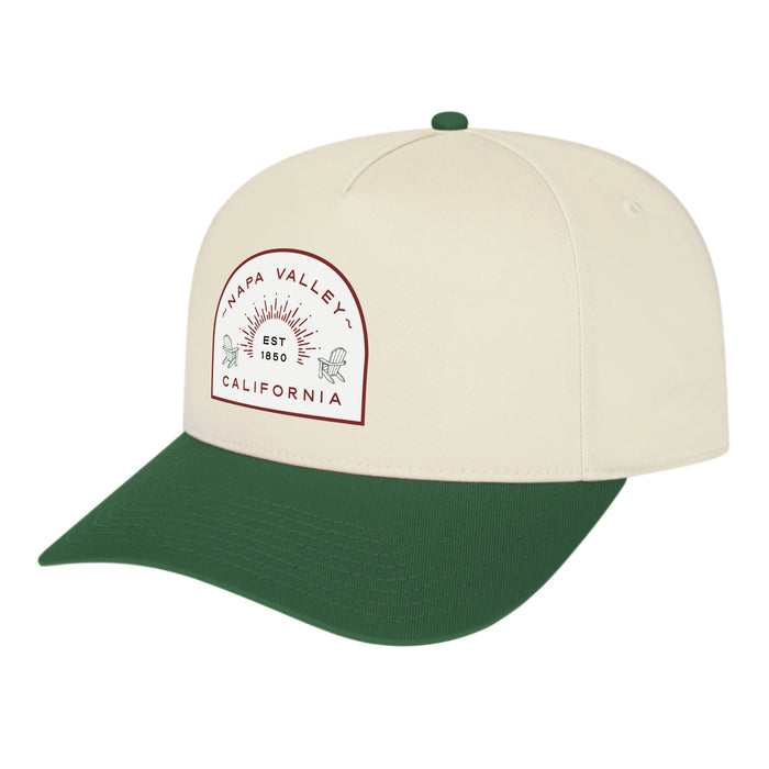 Custom ADIRONDACK Cap America Poly/cotton 5 Panel Mid Profile Structured Hometown Cap