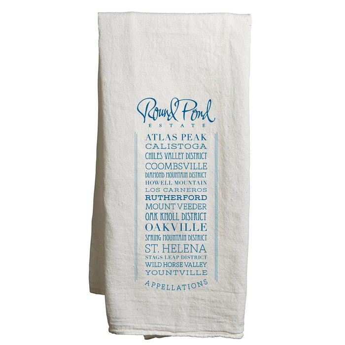 Flour Sack Tea Towels in a Customizable Appellations Design - Mercantile 12