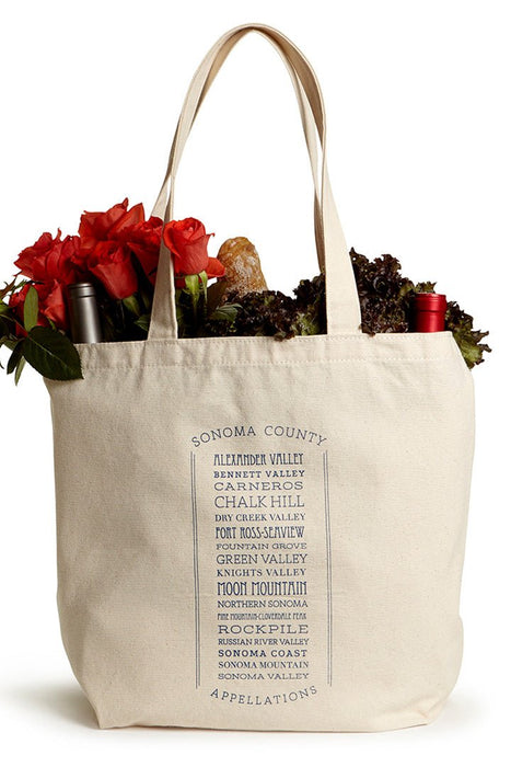 10 Oz. Natural Canvas Market Tote Printed with a Customizable APPELLATIONS Design