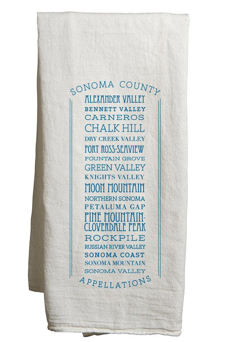 Flour Sack Tea Towels in a Customizable Appellations Design - Mercantile 12