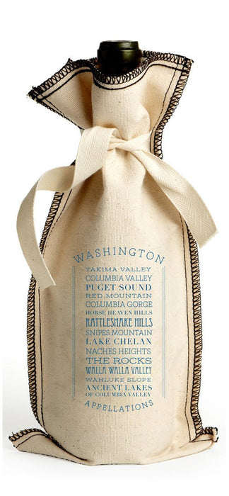 Custom APPELLATION 10 Oz. Cotton Overstitch Wine Gift Bag