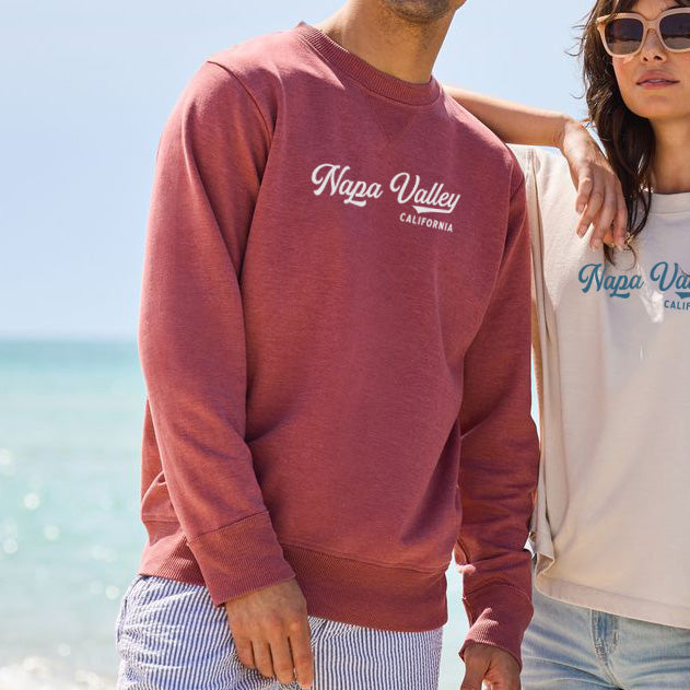 Live & Tell Unisex 7 Oz. Crewneck Pullover Vintage Wash Fleece Sweatshirt