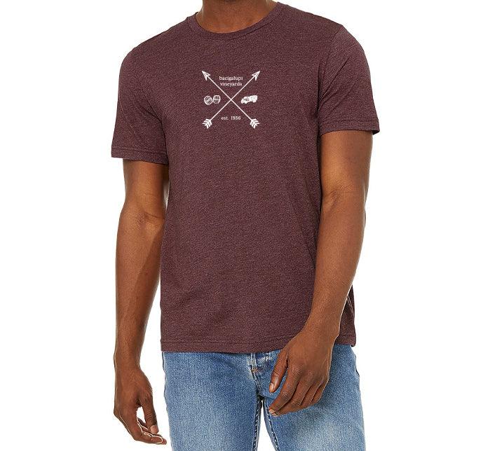 Bella + Canvas Unisex 4.2 Oz. Poly Cotton Sueded Crewneck Tee Printed with a Customizable ARROWS COLLECTION Design - Mercantile 12