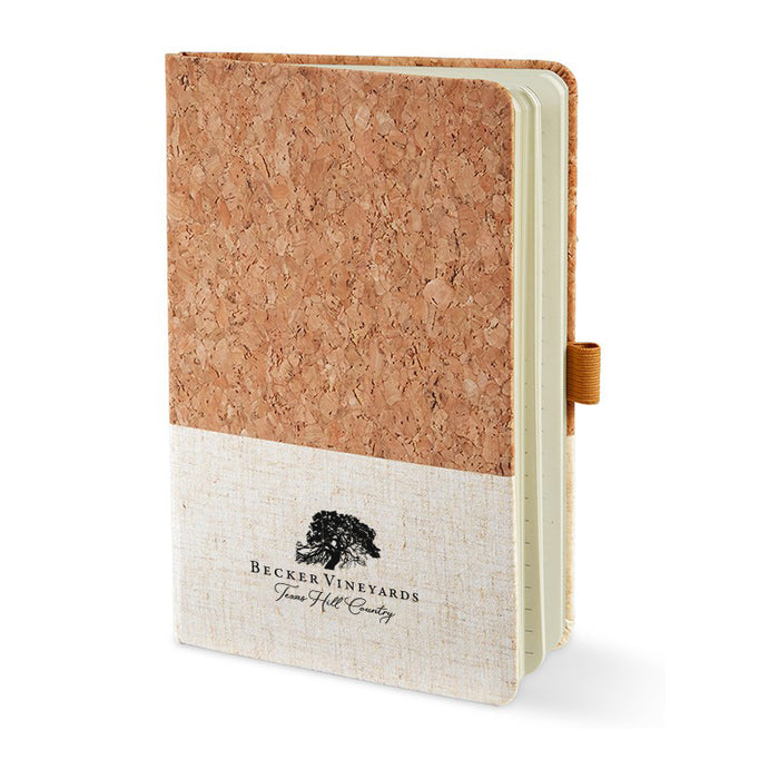 Custom BRAND / LOGO  5.5X8.25 Fabric Hardcover Journal
