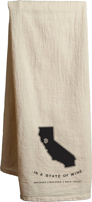 Custom STATE Flour Sack Tea Towels - Natural