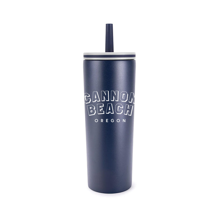 Custom BRAND / LOGO 24 Oz. Stainless Chill Tumbler W/ Straw