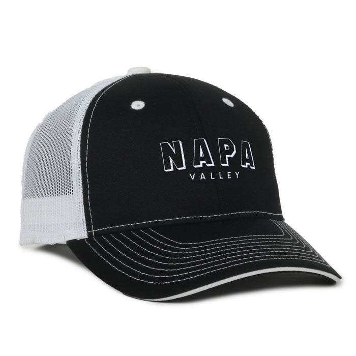 Custom BLOCK SPORT Outdoor Cap Garment Washed Trucker Cap