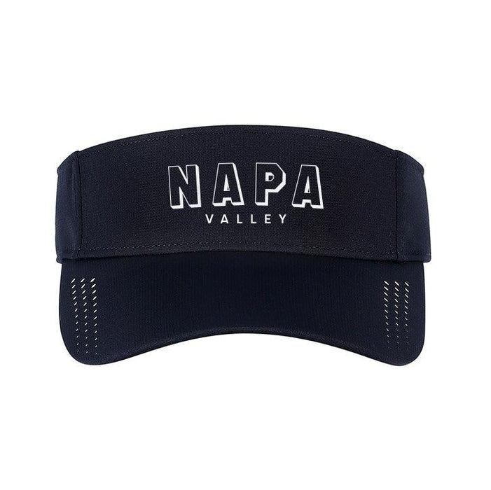 Custom Wholesale Quake City Pearl Nylon Perforated 3 Panel Bill Visor