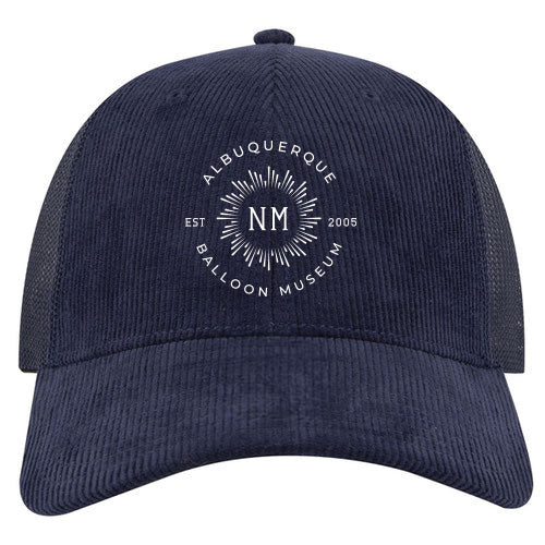 Custom BURST Cotton Twill Corduroy Low Profile Trucker Cap