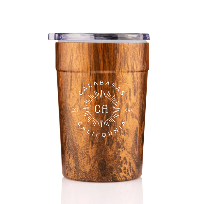 Custom BRAND / LOGO 12 Oz.  Stainless Timber Tumbler