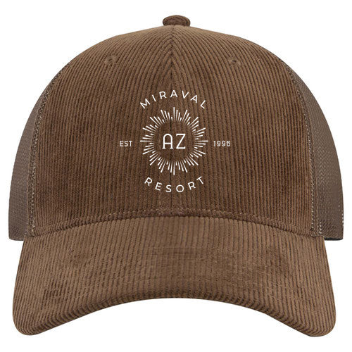 Custom BURST Cotton Twill Corduroy Low Profile Trucker Cap