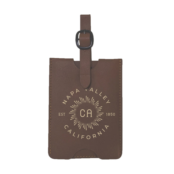 Custom BURST Tulip Luggage Tag