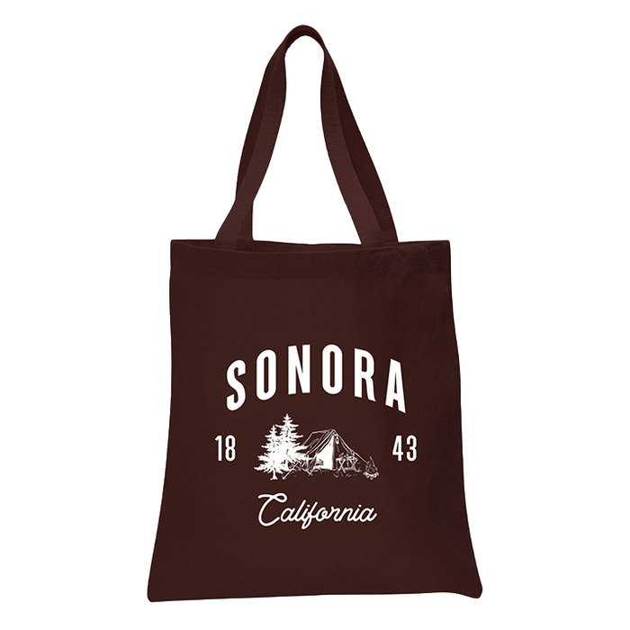 Custom Wholesale 12 Oz. Colored Canvas Simple Tote Bag Printed in CABIN COLLECTION Design
