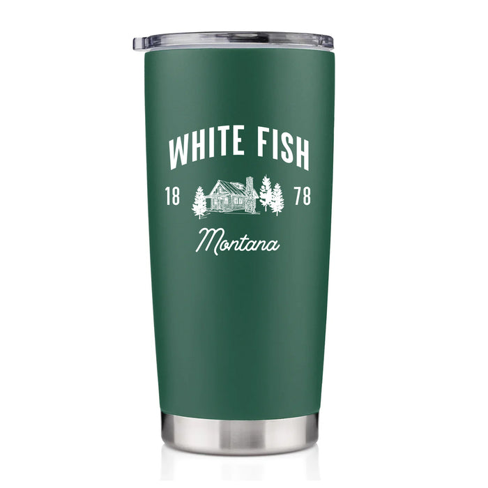 20 Oz. Stocky Tumbler Printed with a Customizable CABIN COLLECTION design